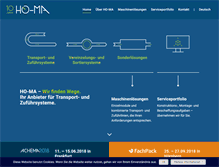 Tablet Screenshot of ho-ma.eu